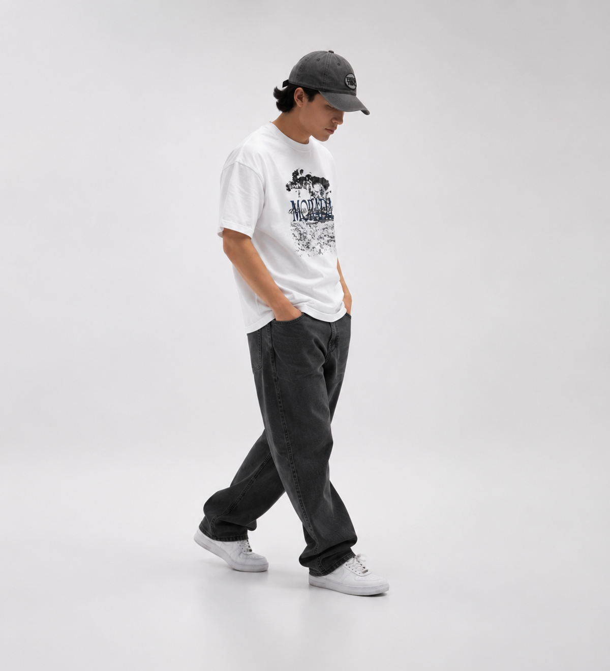 Outfit Morada y Gorra Renatent